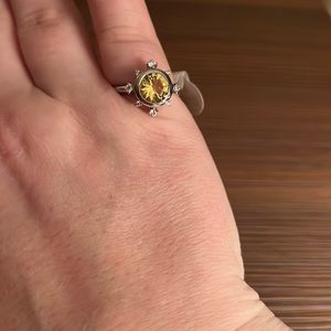Gorgeous lab created citrine ring! Looks like the sun and shines just as bright!